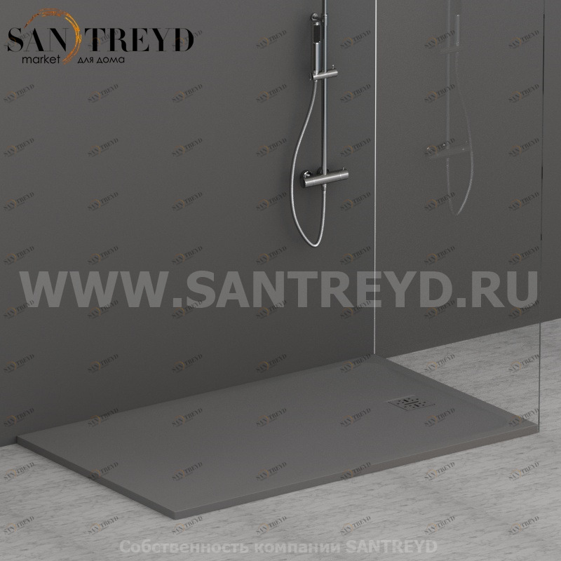 DP16100502 Душевой поддон 160х100 см цвет Агат Globo DOCCIAPIETRA Италия Ceramica Globo