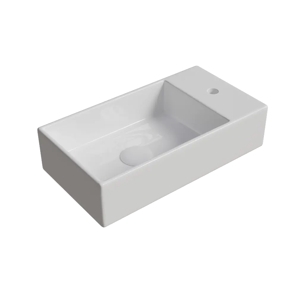 Мини-раковина Slim Mini W41 накладная на столешницу 41x22 см 89316162 STLM-2124668 Santreyd
