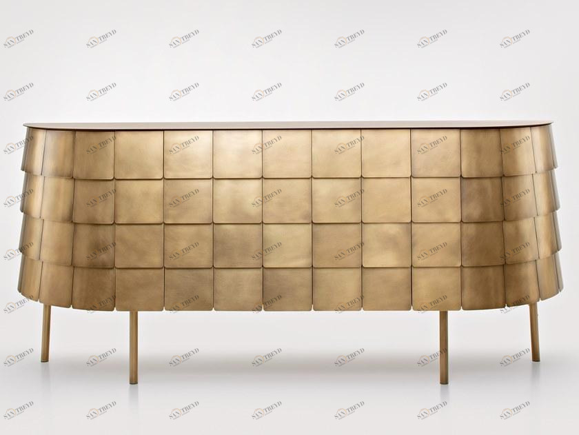 DE CASTELLI Буфет металлический с дверцами и ящиками sun-id-1473002