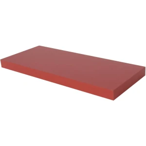 Полка мебельная прямая 80x23.5x3.8 см МДФ цвет красный