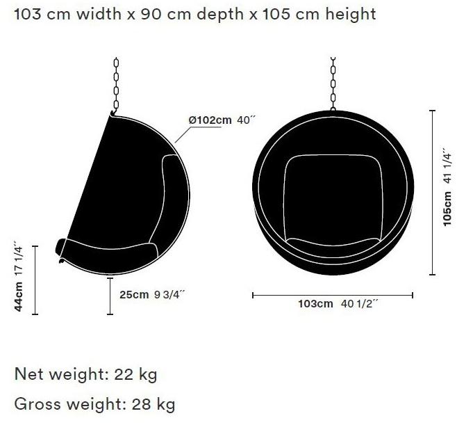 Aarnio Originals Подвесное кресло из акрила sun-id-1499978 - Вид №2