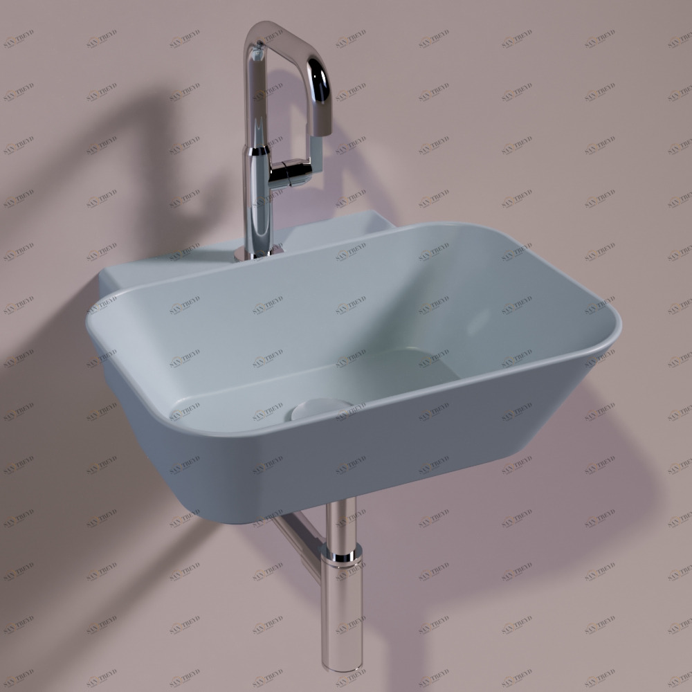 WA08TELAMATT Подвесная раковина настенная прямоугольная Simas 