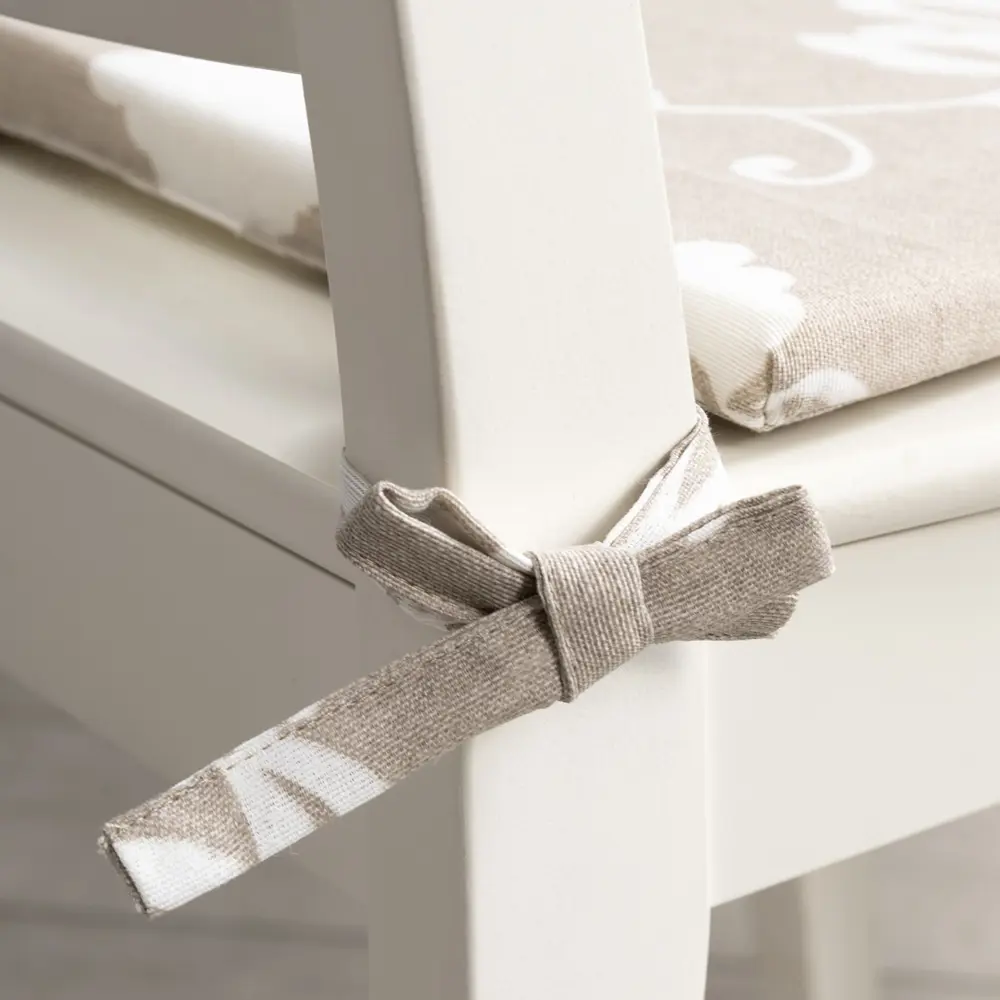 Подушка для стула Altali Бэлла 40x2x40 см полиуретан/хлопок бежевый STLM-2045272 - Вид №1