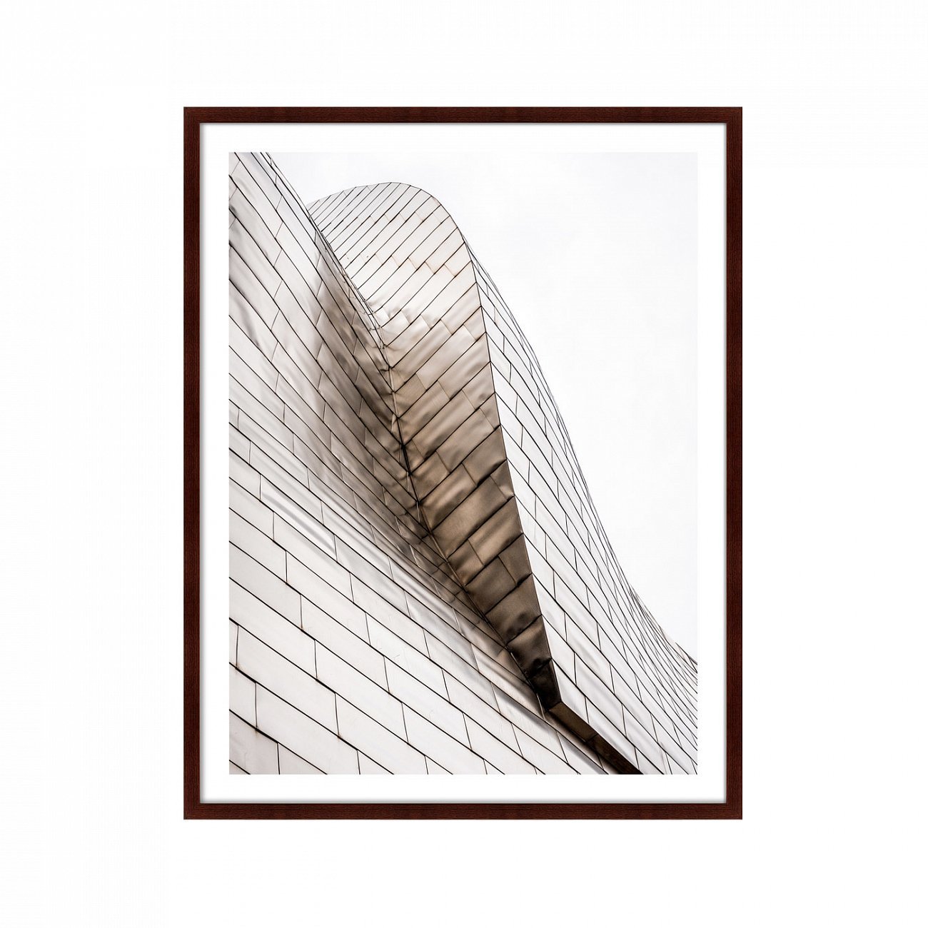 Фотокартина в деревянной раме 130х102 см Guggenheim, Bilbao, Spain I КАРТИНЫ В КВАРТИРУ  264763 Бежевый;белый;черный;разноцветный  - Вид №1
