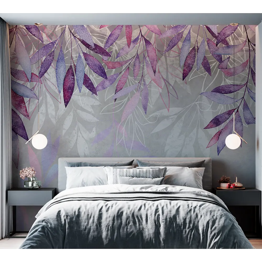 Фотообои Пурпурные листья флизелиновые 300x270 см L13-512 FBRUSH 3D FLIZART STLM-2140360 - Вид №3