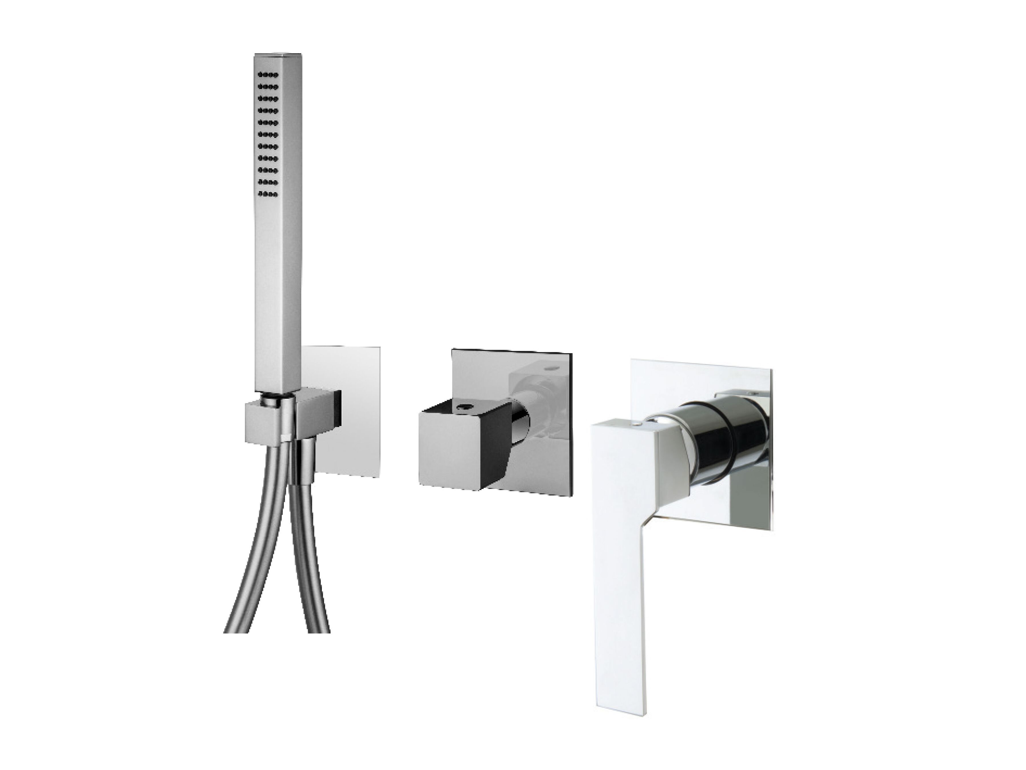 Смеситель для душа с 3 отверстиями и ручным душем QD Magistro Lab приложение ARCH-00152523 - Вид №1