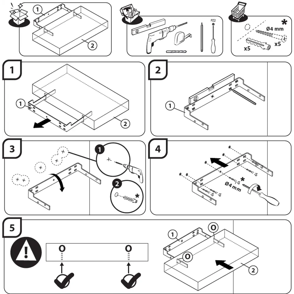 Полка настенная Spaceo White 60x23.5 см МДФ цвет белый STLM-2147232 - Вид №12
