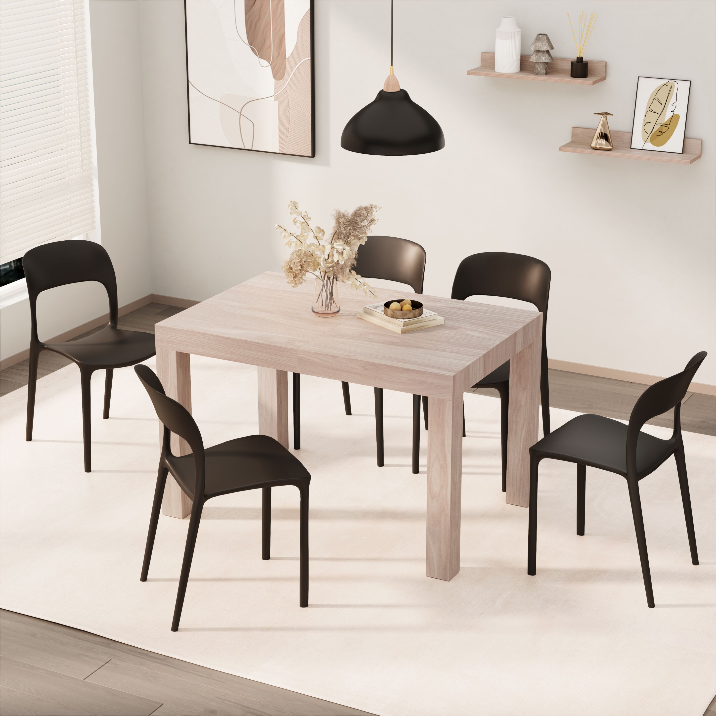 Выдвижной прямоугольный обеденный стол из меламиновой ткани Mobili Fiver First ARCH-00116162 - Вид №23