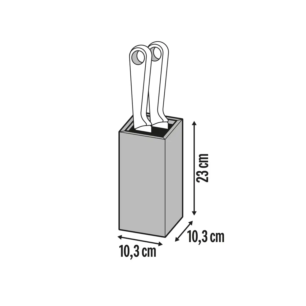 Подставка для ножей Delinia 10.3x32x10.3 см бамбук Santreyd STLM-2085903 - Вид №6