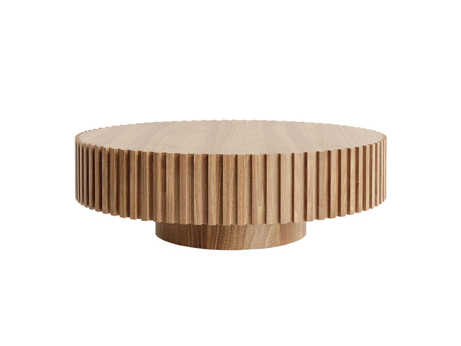 Деревянный низкий круглый журнальный столик ANA ROQUE INTERIORS ARCH-00050569