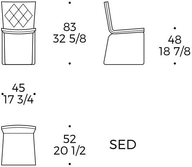Liu Jo Living Collection Стул из мягкой ткани Urban fan Qui - Вид №7