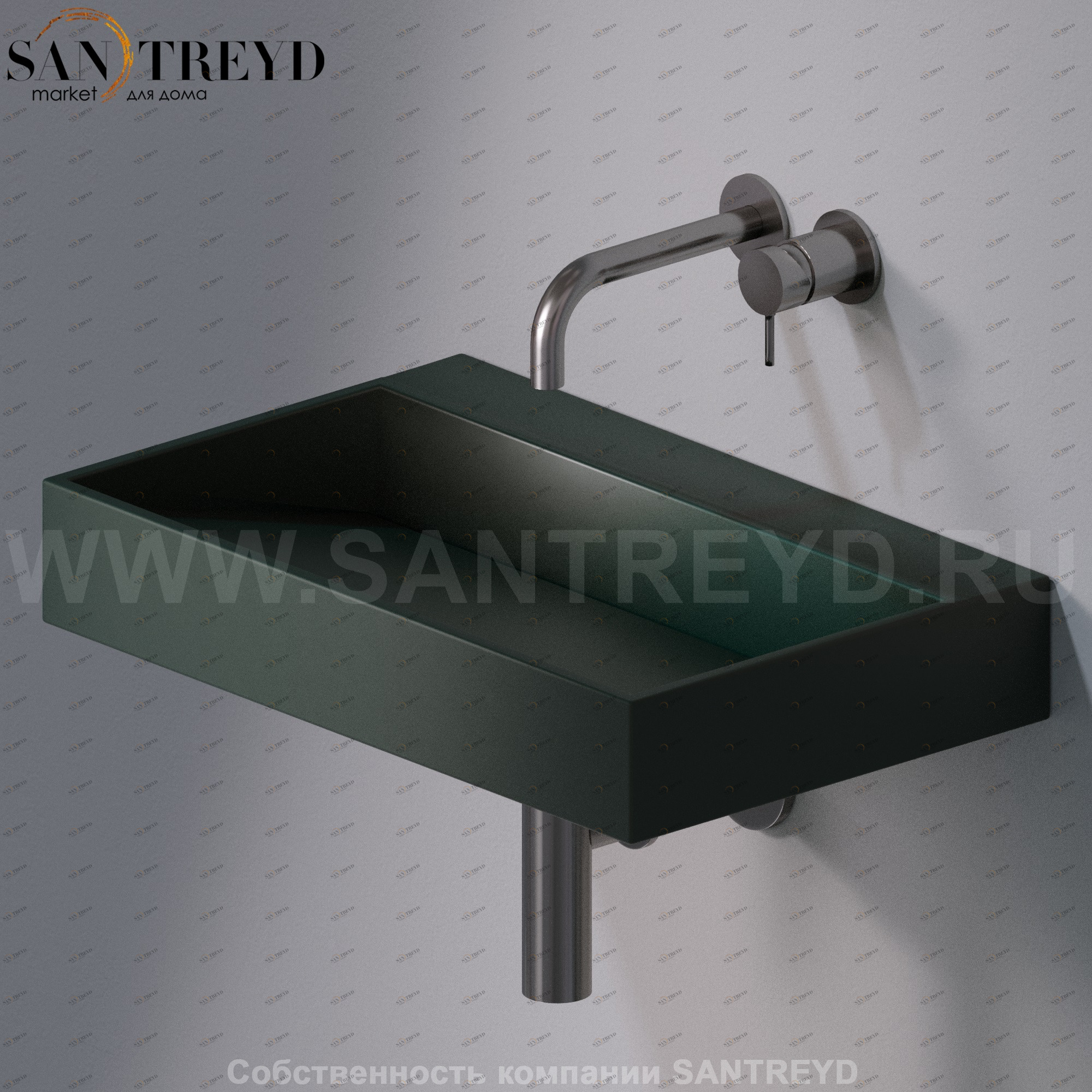 L010T1RPV4.143 Подвесная раковина настенная прямоугольная A. e T. Italia P35 AeT ITALIA