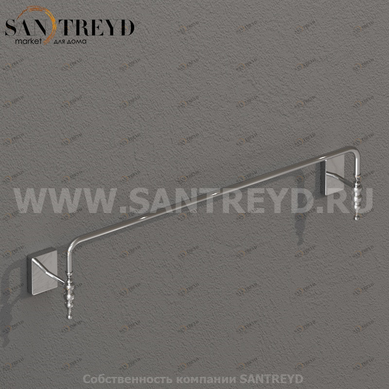 PAAC45 Держатель для полотенец 60 см Хромированный Globo Paestum Италия Ceramica Globo