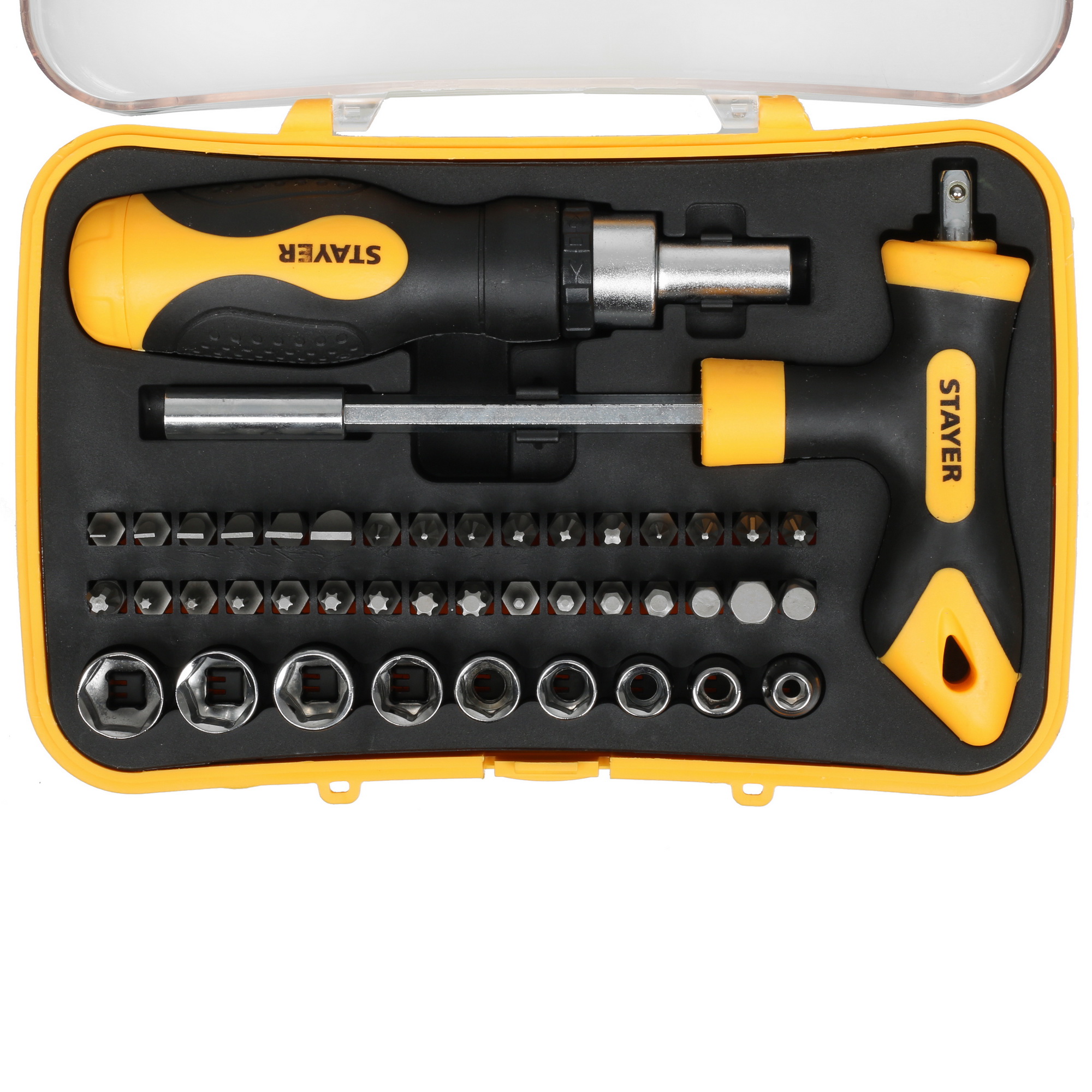 Отвертка с насадками/битами STAYER T-Compact-43 9944796 STDN-0068840 - Вид №1