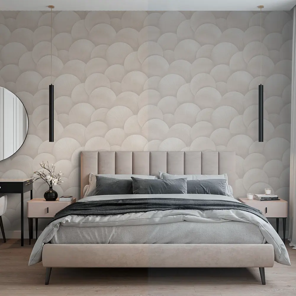 Флизелиновые обои Wallsecret Sferum бежевые 1.06 м 89400493 STLM-1329085 - Вид №4