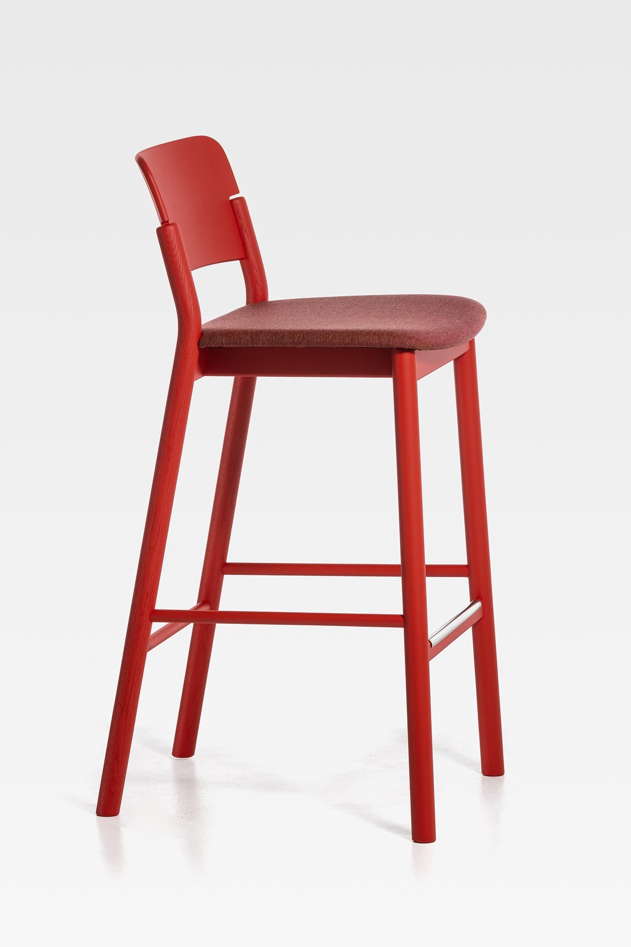 Высокий стул из ясеня с мягким сиденьем SIPA ARCH-00016181 - Вид №5