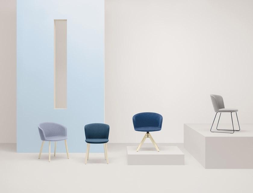 Pedrali Мягкое кресло на жердочке из ткани Nym soft 2847 - Вид №4