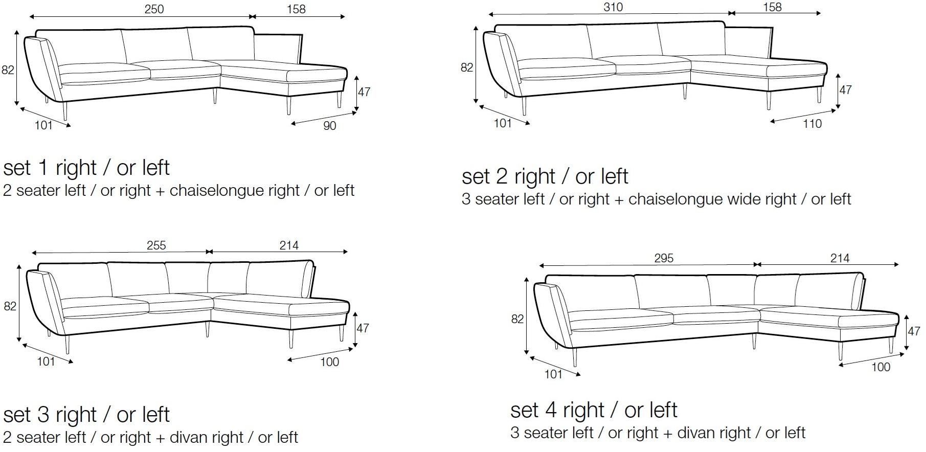 Sits 5-местный угловой диван из ткани Teddy sun-id-1463872 - Вид №2