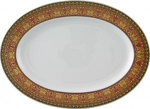 41463 Rosenthal Versace Блюдо овальное Rosenthal Versace Медуза 34см, фарфор Фарфор