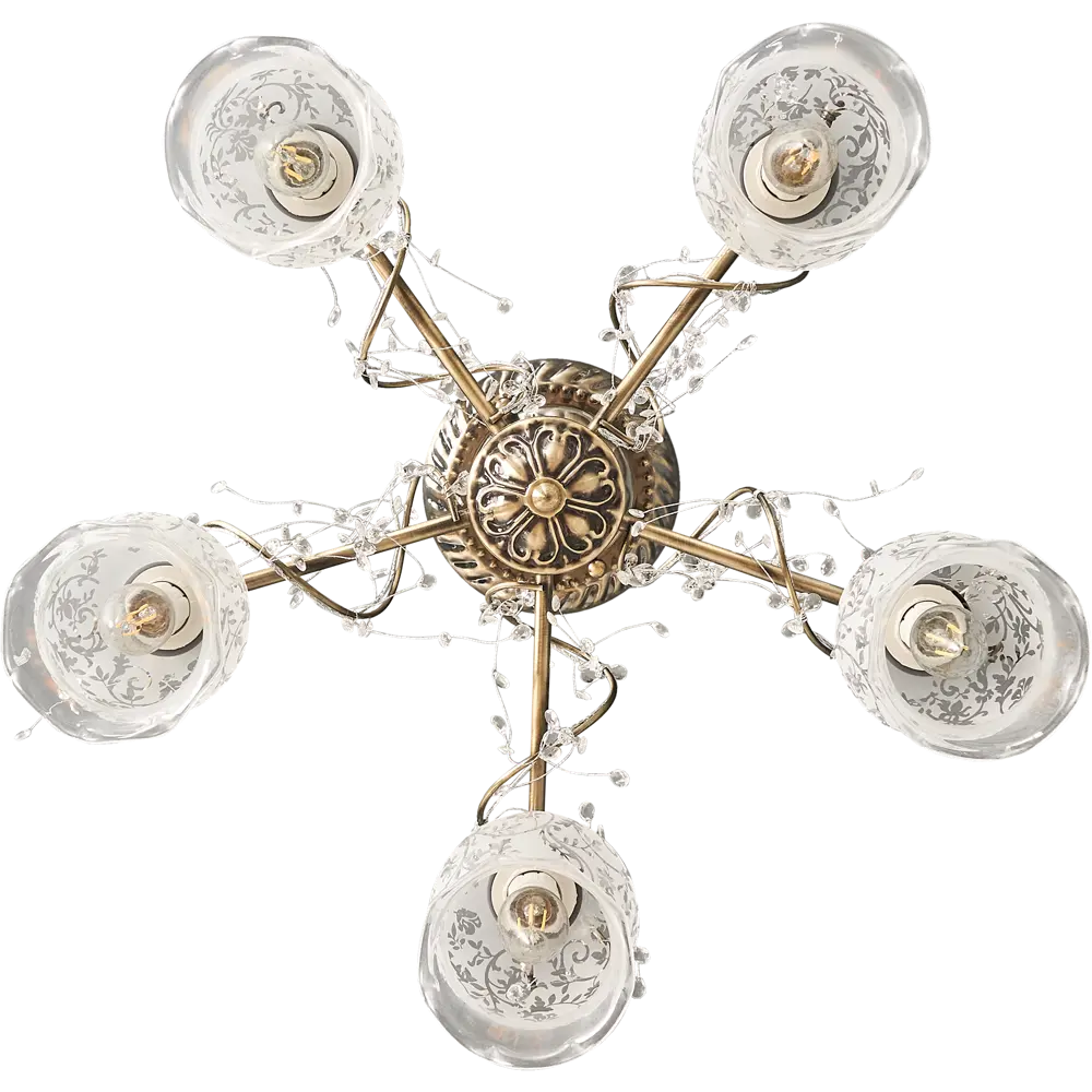 Люстра Clematis 5xE14x60 Вт LAMPLANDIA STLM-2016654 - Вид №1