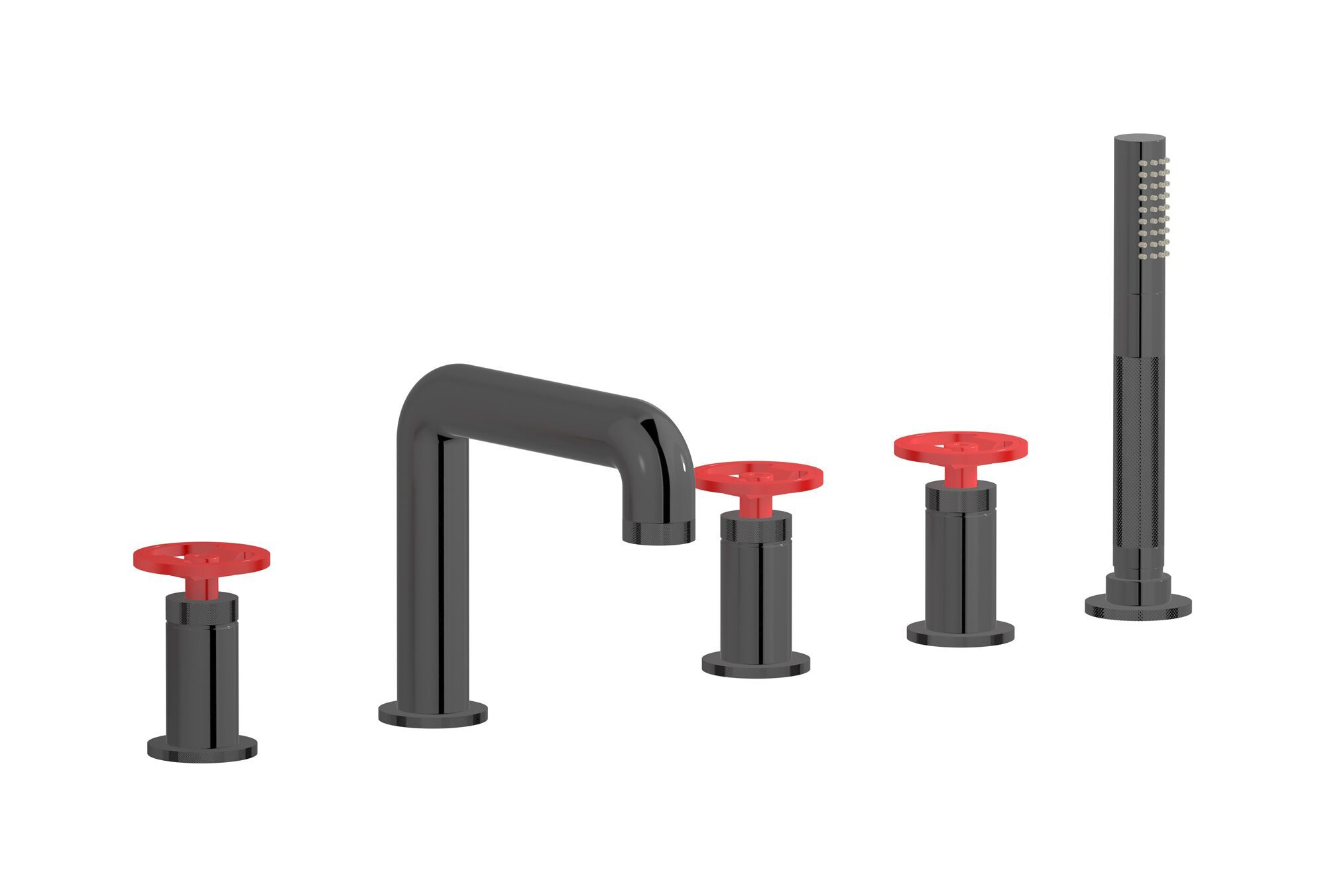 Смеситель для ванны с 5 отверстиями и ручным душем IB Bold ARCH-00114944 - Вид №5