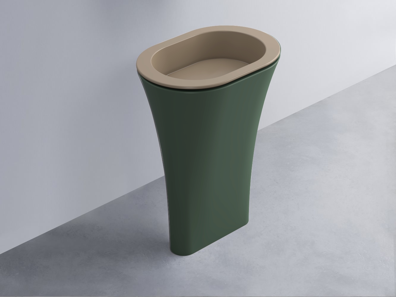 AMLA65-AN+AMPILO-AN+AMCOLO-MU Раковина Amedeo Ovale отдельностоящая cielo Enjoy + Amedeo Ceramica Cielo