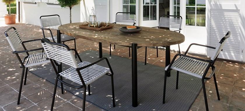 Vermobil Садовое кресло из веревки с подлокотниками Memphis Me300 - Вид №4