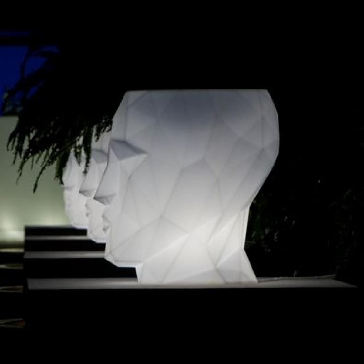 070362 Кашпо матовое светящееся LED 70см Vondom Adan - Вид №4