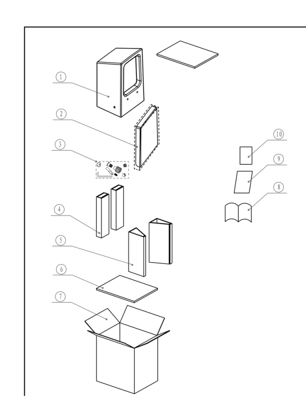 C01002W-A-ENG Подвесной унитаз настенный Белый Bravat  Китай  - Вид №1