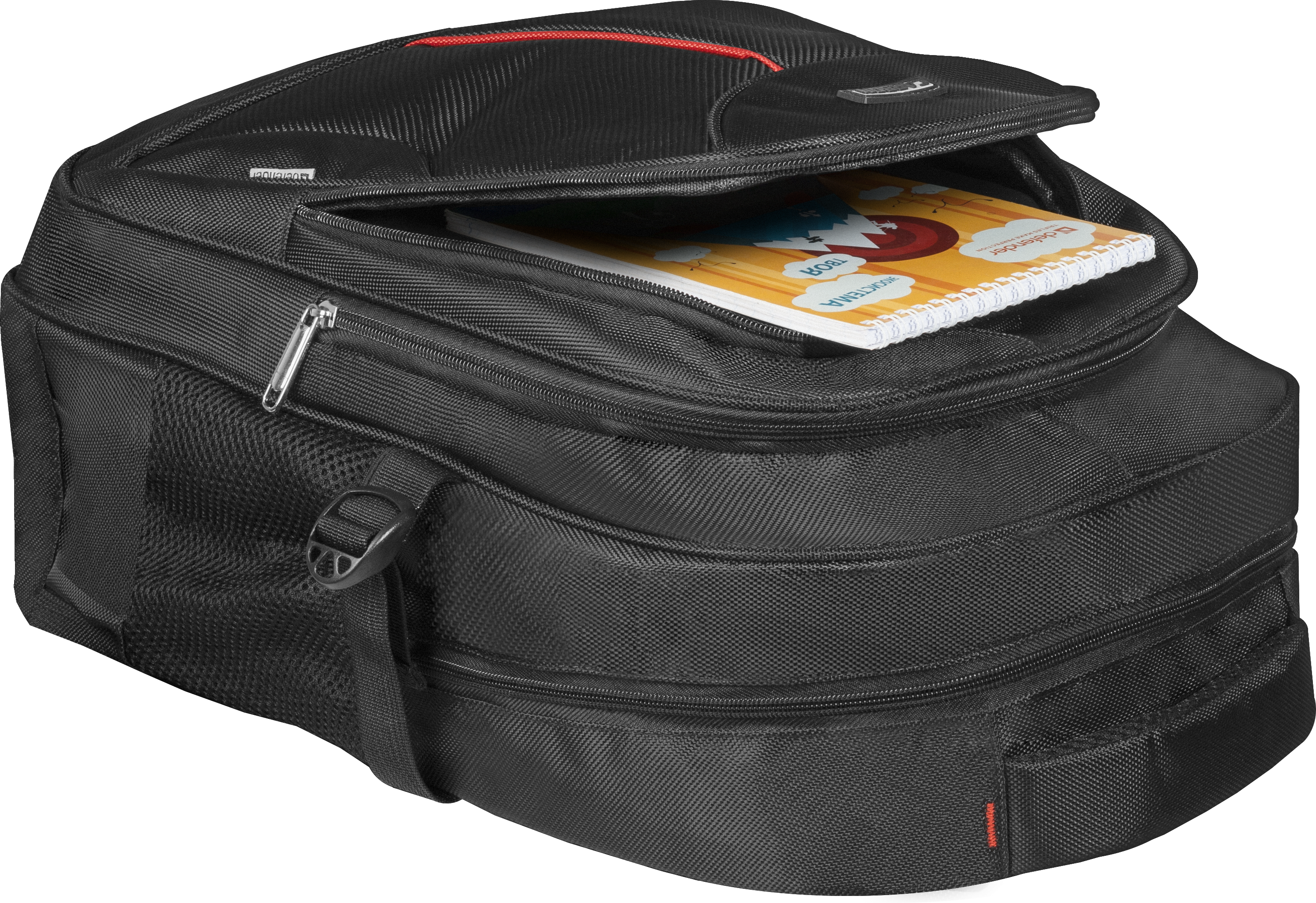 26077 рюкзак для ноутбука carbon 15.6" черный, органайзер Defender Santreyd  - Вид №2