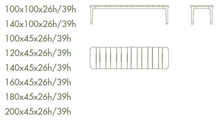 Прямоугольный садовый столик в ироко Sovet Italia ARCH-00076948 - Вид №3
