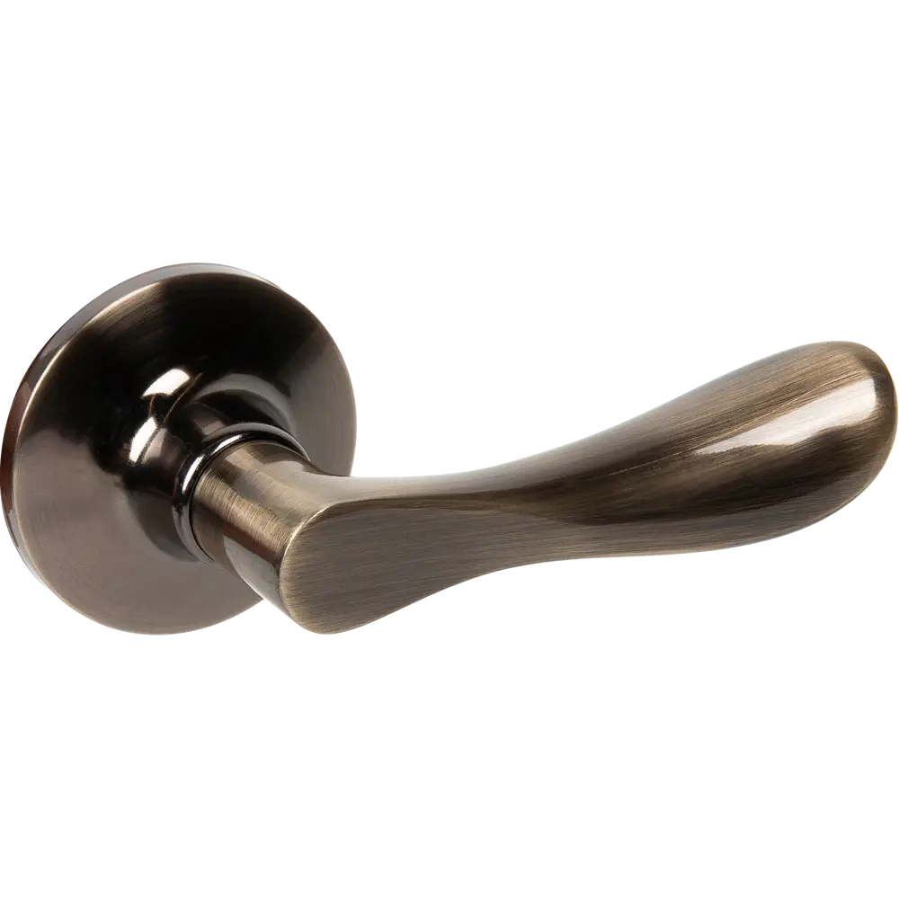 Ручка-защёлка Avers для межкомнатных дверей без фиксации в бронзовом исполнении 82001741 STLM-0016929