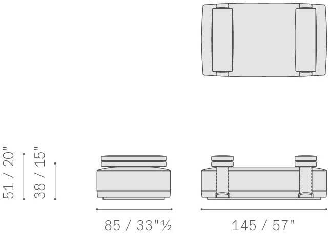 Poltrona Frau Прямоугольный кожаный пуф La collezione - mobili e complementi sun-id-1508766 - Вид №12