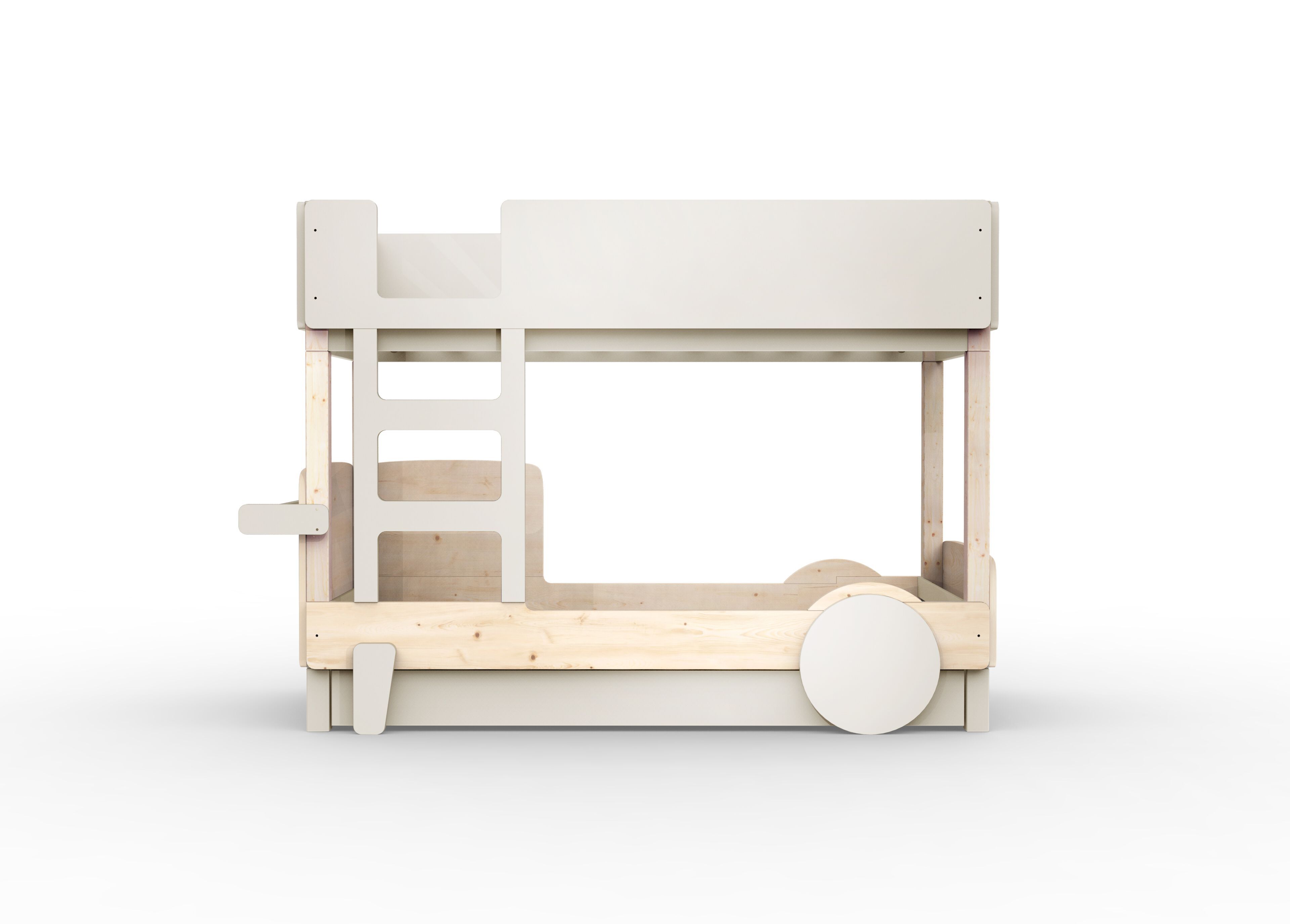 Деревянная двухъярусная кровать с выдвижной кроватью Mathy by Bols ARCH-00048116 - Вид №19