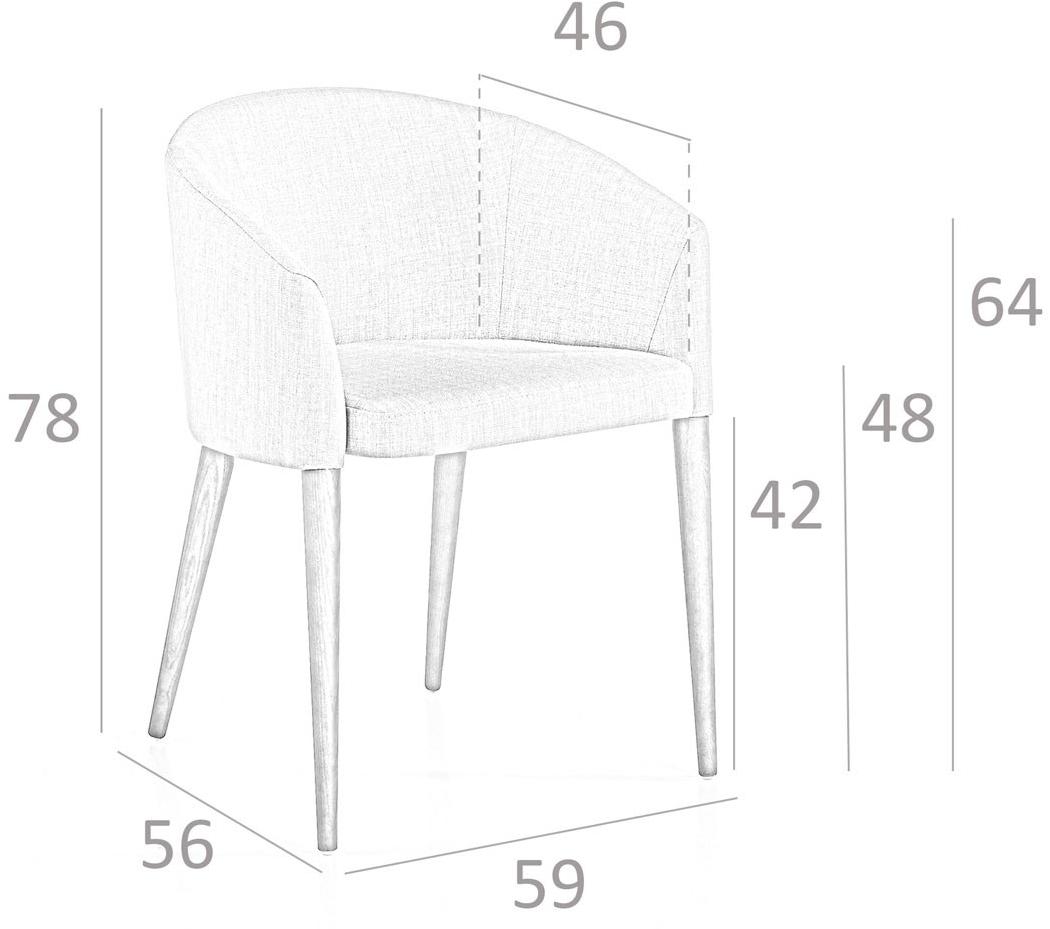 Angel Cerdá Стул из ткани с подлокотниками New chair 4007 dc685 Angel Cerda - Вид №10