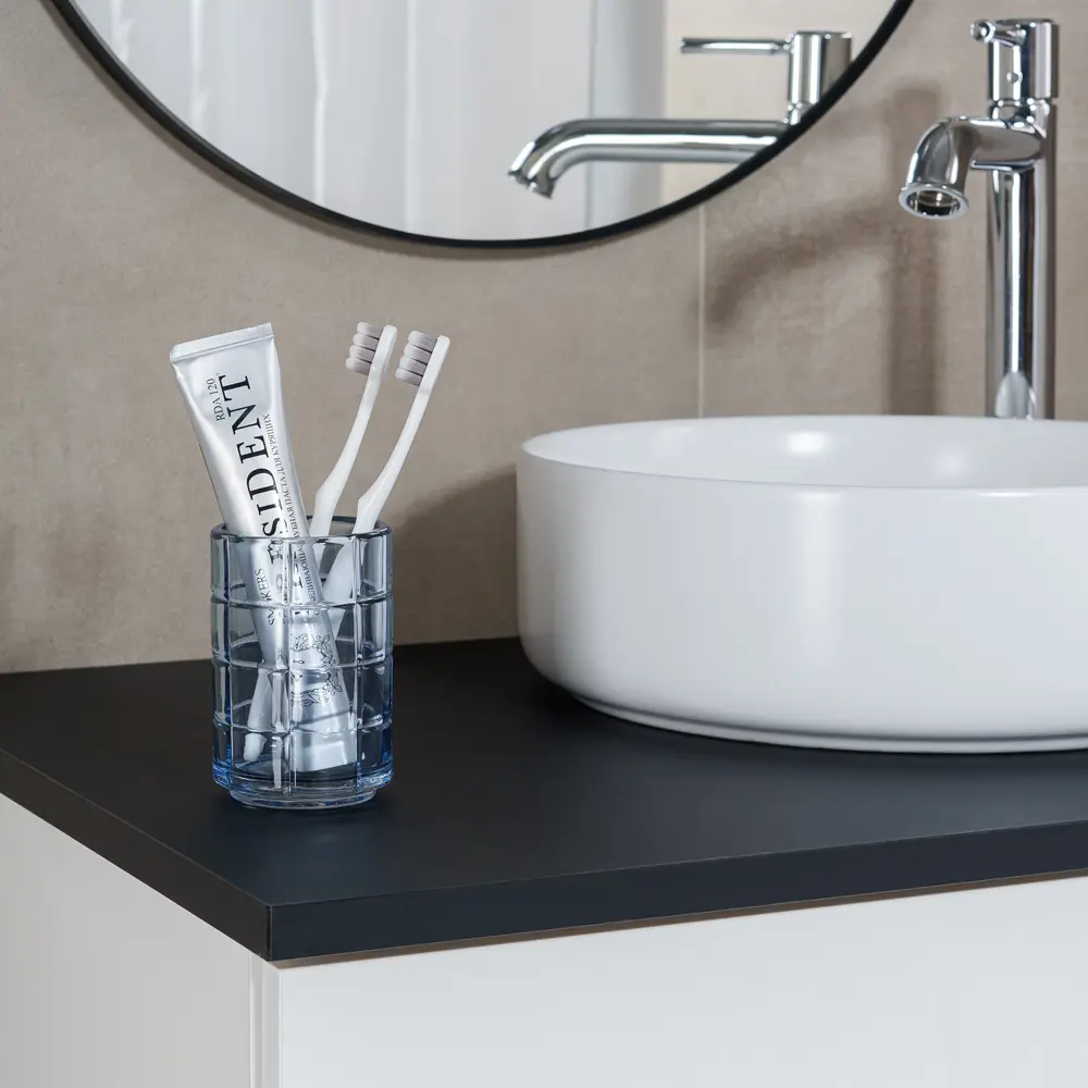 Стакан для зубных щеток Verran Norwa - голубой стеклянный органайзер для ванной 89384112 STLM-1571569 - Вид №5