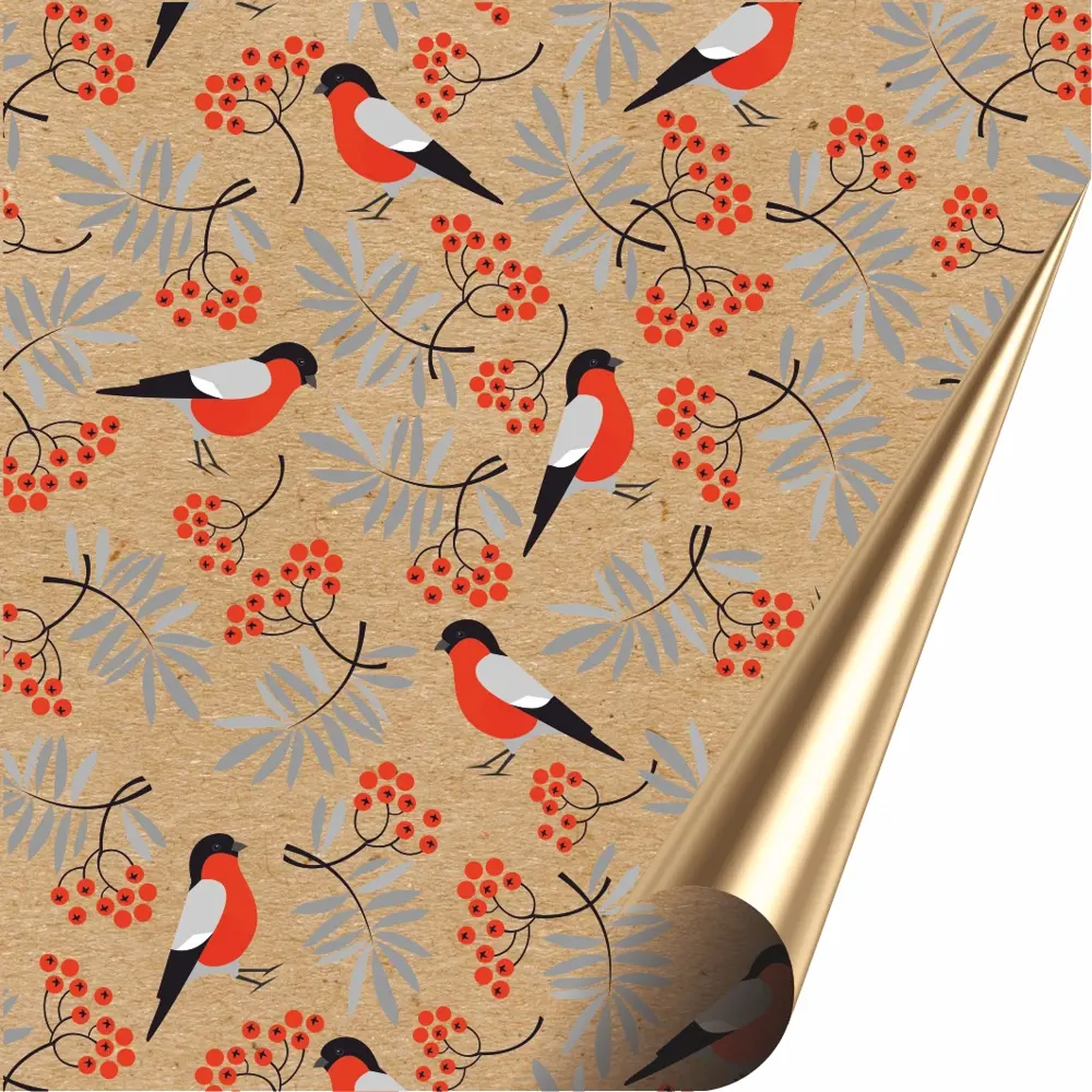 Бумага упаковочная крафт «Олени» 50х70/2 листа 18881184 STLM-2162116 Симфония 
