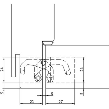 Петля скрытого монтажа Anselmi AN 150 3D ALU Santreyd LK01-1012 - Вид №2
