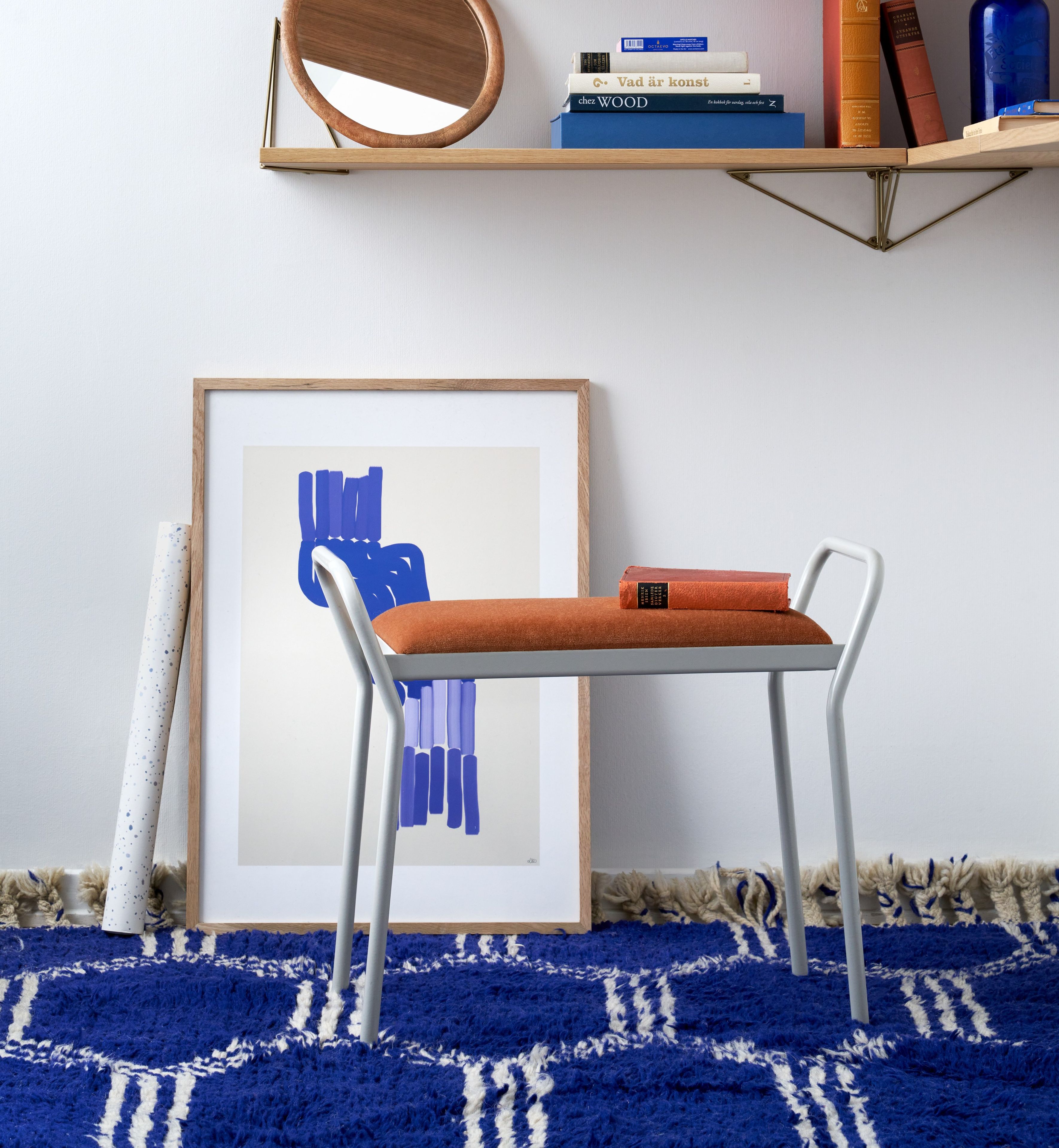 Окрашенный металлический низкий стул с мягким сиденьем Maze Пьесы ARCH-00006652 - Вид №7