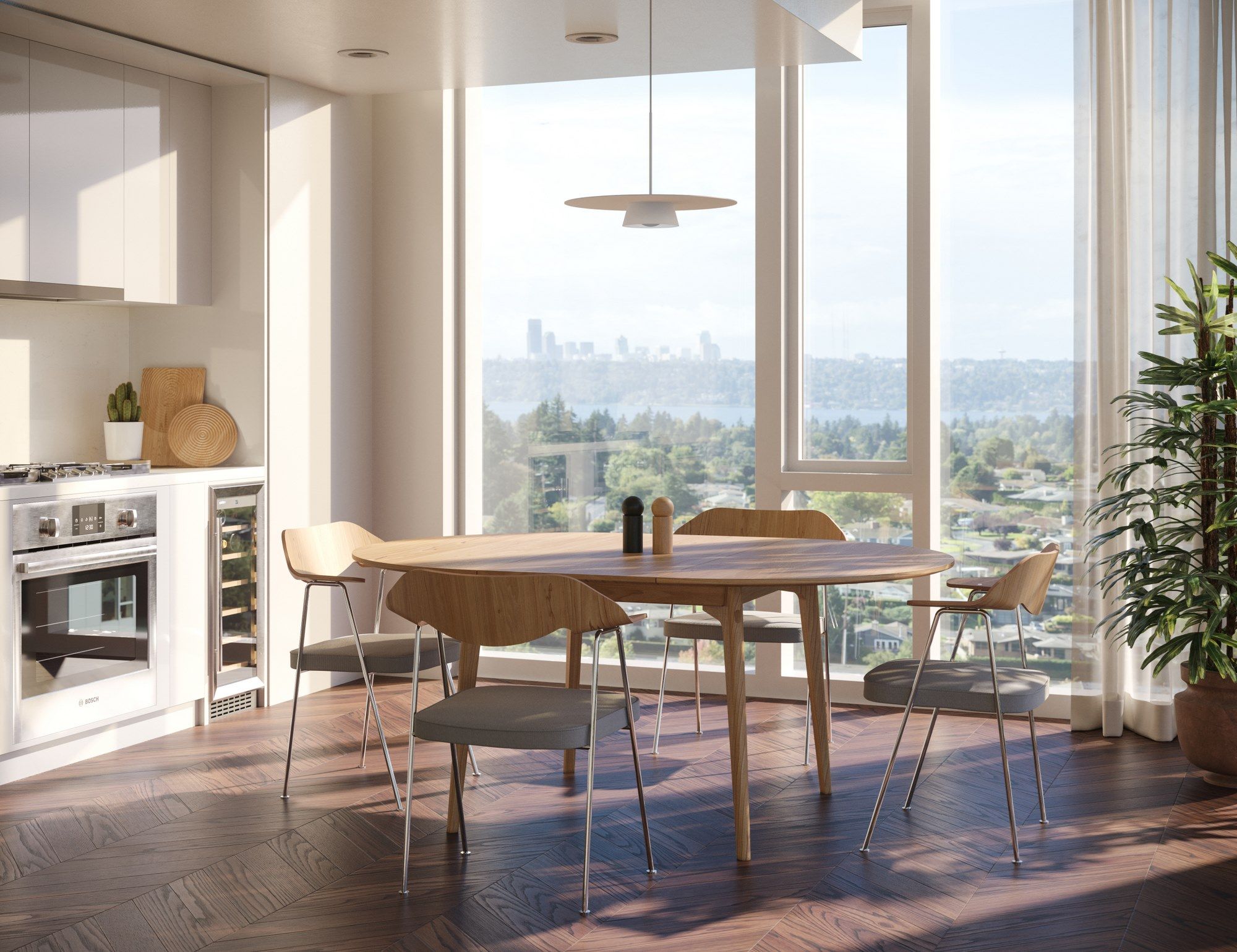 Круглый выдвижной стол из дуба Case Dulwich ARCH-00089618 - Вид №5