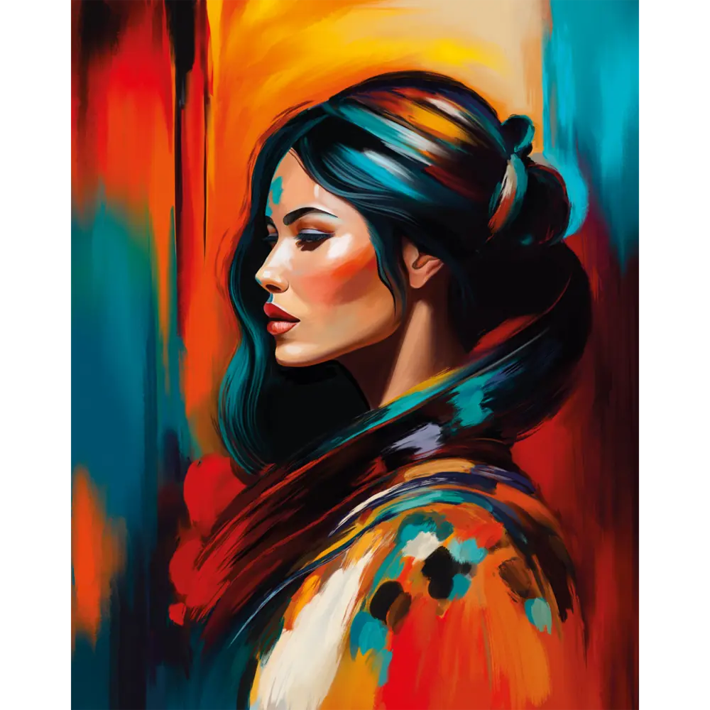 Картина на стекле Postermarket Яркая девушка 40x50 см 87890647 STLM-2160545 