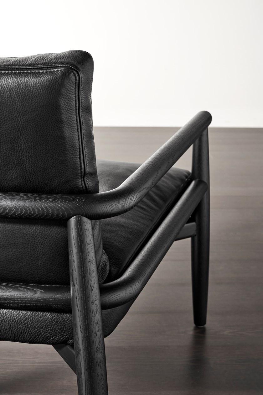 Meridiani Мягкое кожаное кресло с подлокотниками Teresa sun-id-1464023 - Вид №1