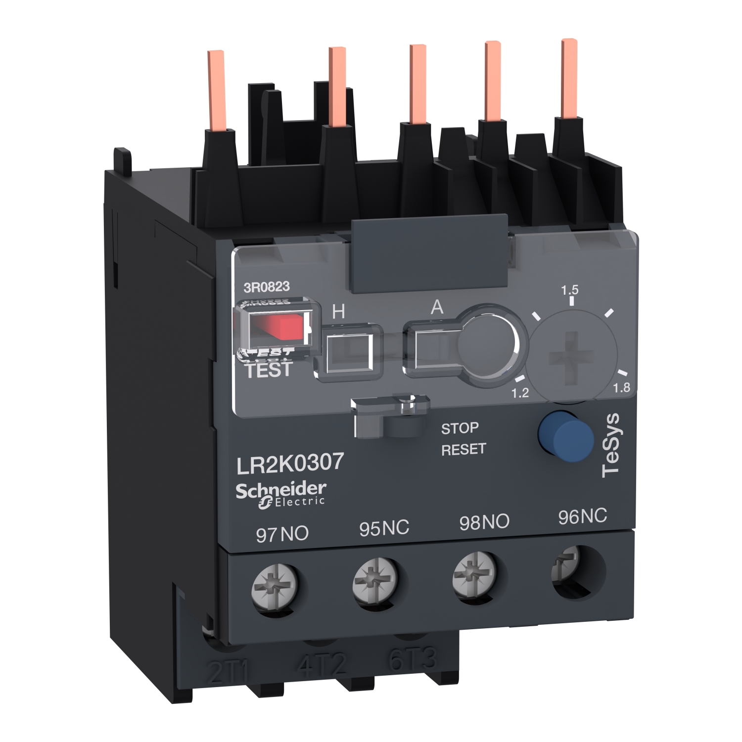 LR2K0307 Реле перегрузки тепловое K 1,2-1,8А, класс 10A Schneider Electric TeSys 
