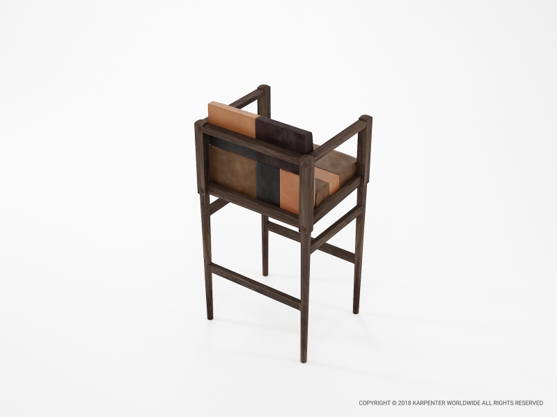 465_1115 Барный стул с подлокотником Karpenter  - Вид №3
