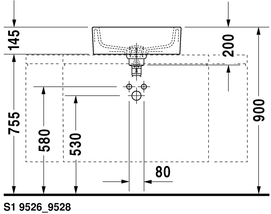 0446480000 Накладная раковина на столешницу  овальная Duravit Starck 1 - Вид №5