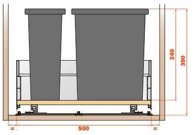 SALICE Мусорное ведро на кухне sun-id-1511924 - Вид №18
