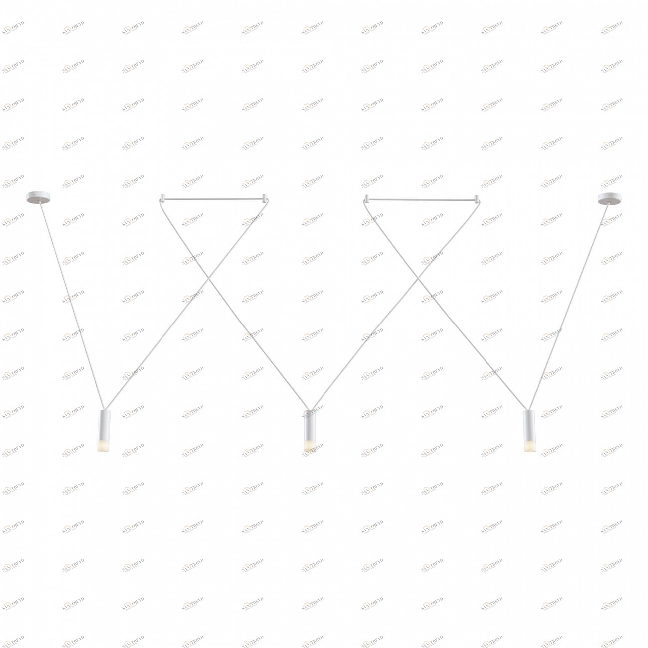 Светильник потолочный светодиодный на 3 лампы белый Davida MOD035PL-03W TECHNICAL TECHNICAL 00-3957062 Белый 