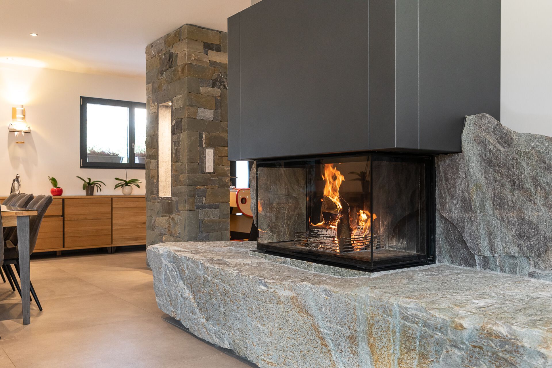 Стальной тройной фасад дровяной камин RÜEGG RIII ARCH-00096769 - Вид №3