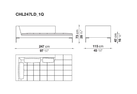 Модульный тканевый диван B&B Italia Charles Large ARCH-00081886 - Вид №8