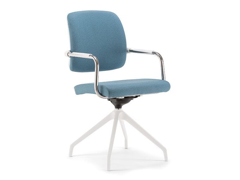 Поворотный стул с подлокотниками Nahu KOs White Soft ARCH-00110452